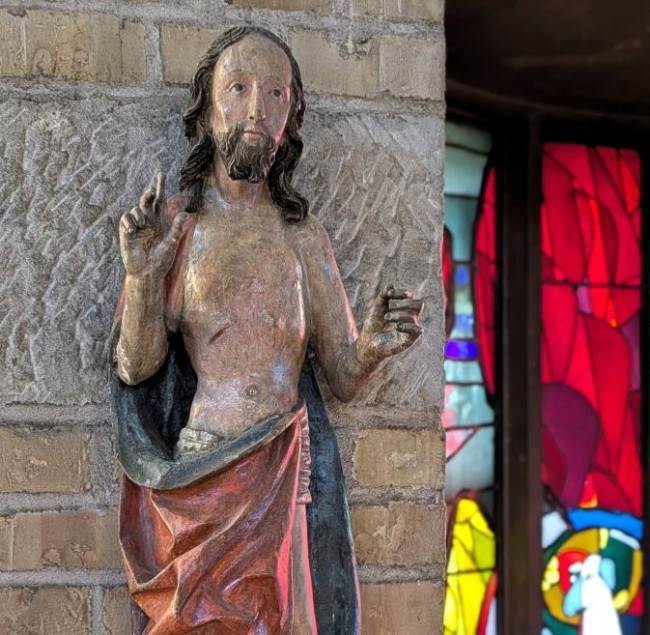 Spätgotische Christusfigur (Ausschnitt)